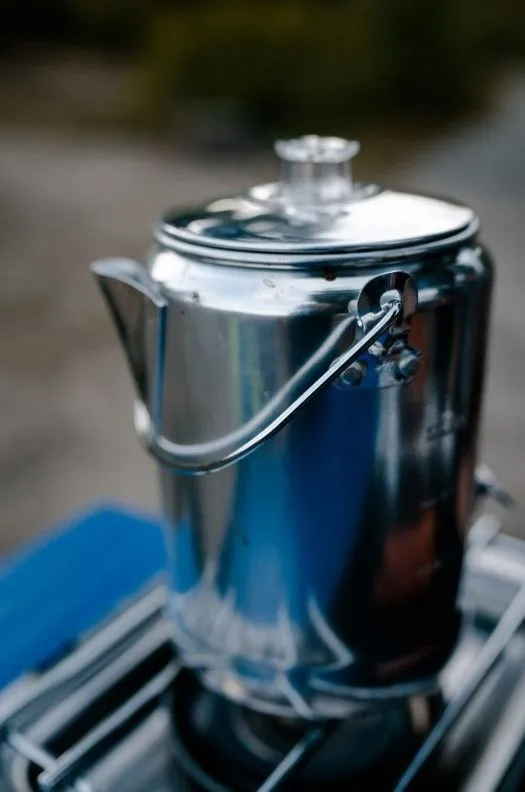 ALUMINUM PERCOLATOR COFFEE POT